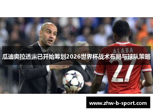 瓜迪奥拉透露已开始筹划2026世界杯战术布局与球队策略
