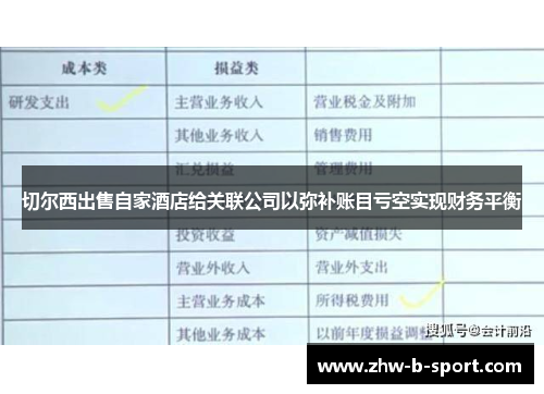 切尔西出售自家酒店给关联公司以弥补账目亏空实现财务平衡 切尔西出售自家酒店给关联公司以弥补账目亏空实现财务平衡